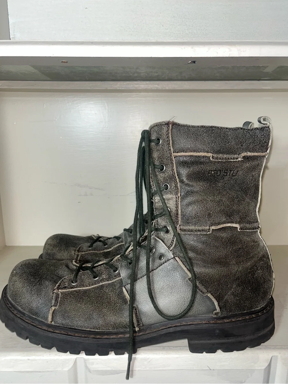 Bed Stu Men’s Leather Distressed Boots Size 13